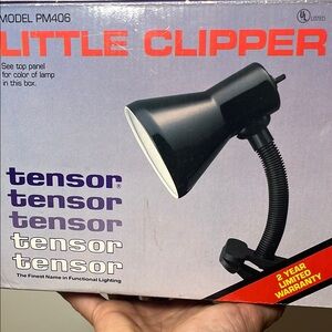 Tensor Light Blue Clip-On Desk Lamp